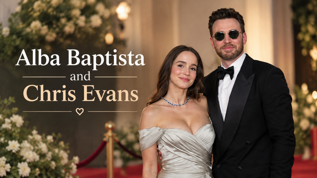 Alba Baptista and Chris Evans